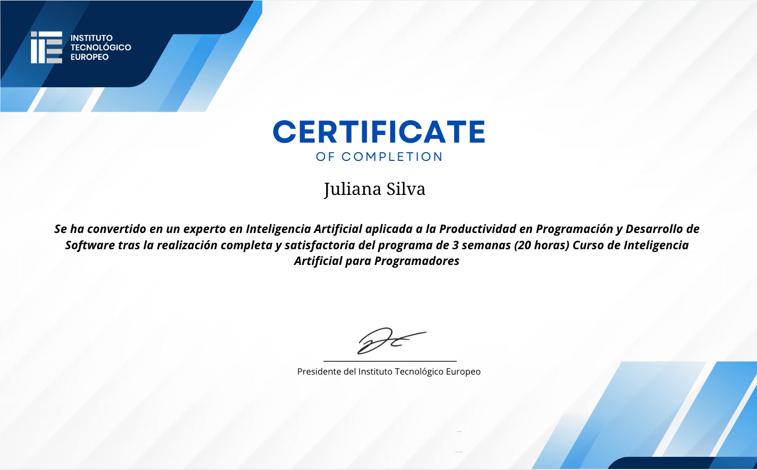 Certificado IA para Programadores