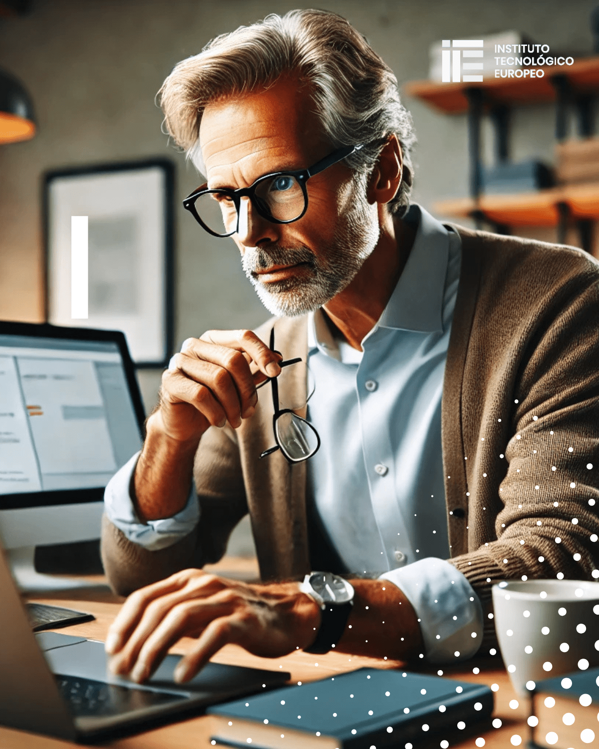 Diseños Post LinkedIn ITE Hombre de 60 años estudia las 10 mejores certificaciones de testing qa 2025